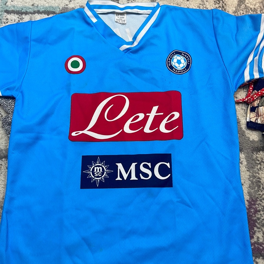 Cavani 7 Lete jersey in size small original from Naples